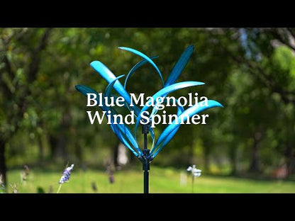 Blue Magnolia Wind Spinner