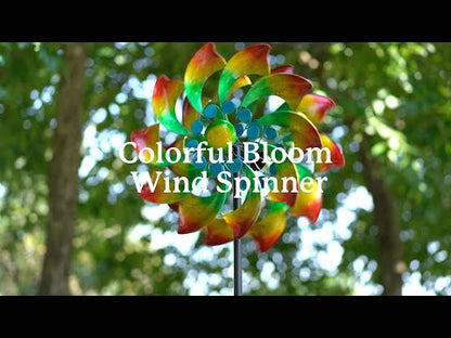 Colorful Bloom Wind Spinner
