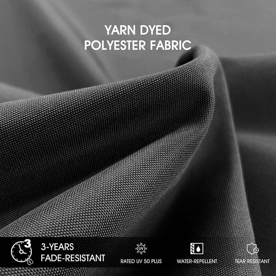 Square Cantilever Umbrella with Base, Outdoor Umbrellas with Lights