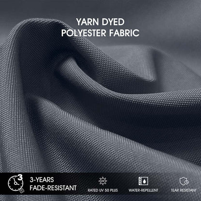 Square Cantilever Umbrella with Base, Outdoor Umbrellas with Lights