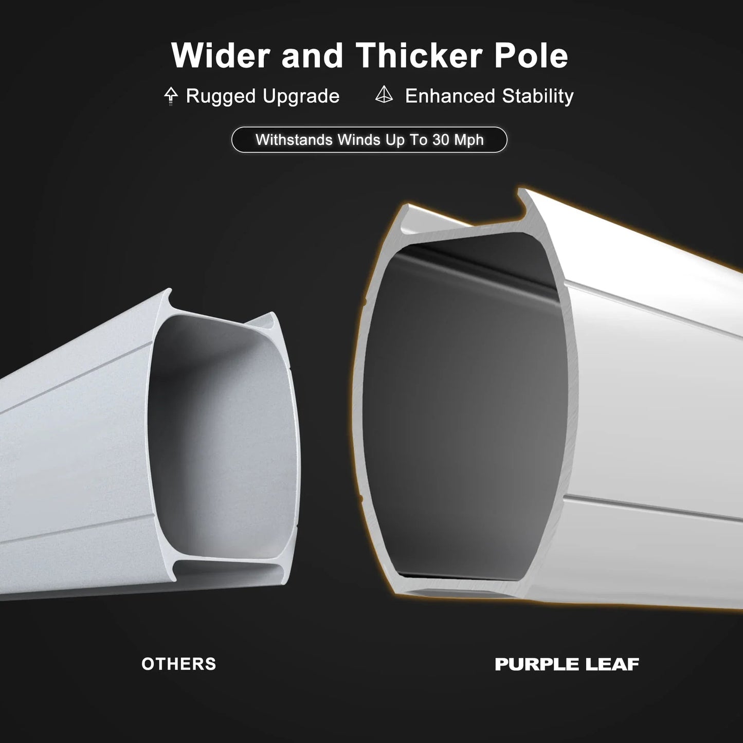 Square Cantilever Umbrella with Base, Outdoor Umbrellas with Lights