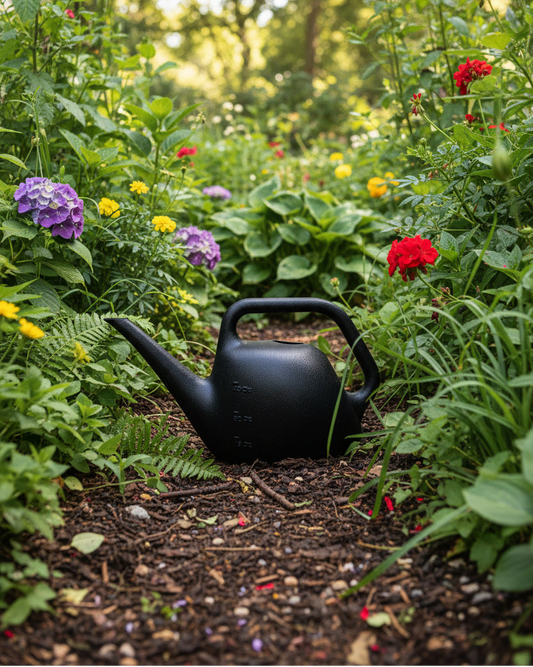 Bloem Living 1.5 L Black Resin Modern Houseplant Watering Can