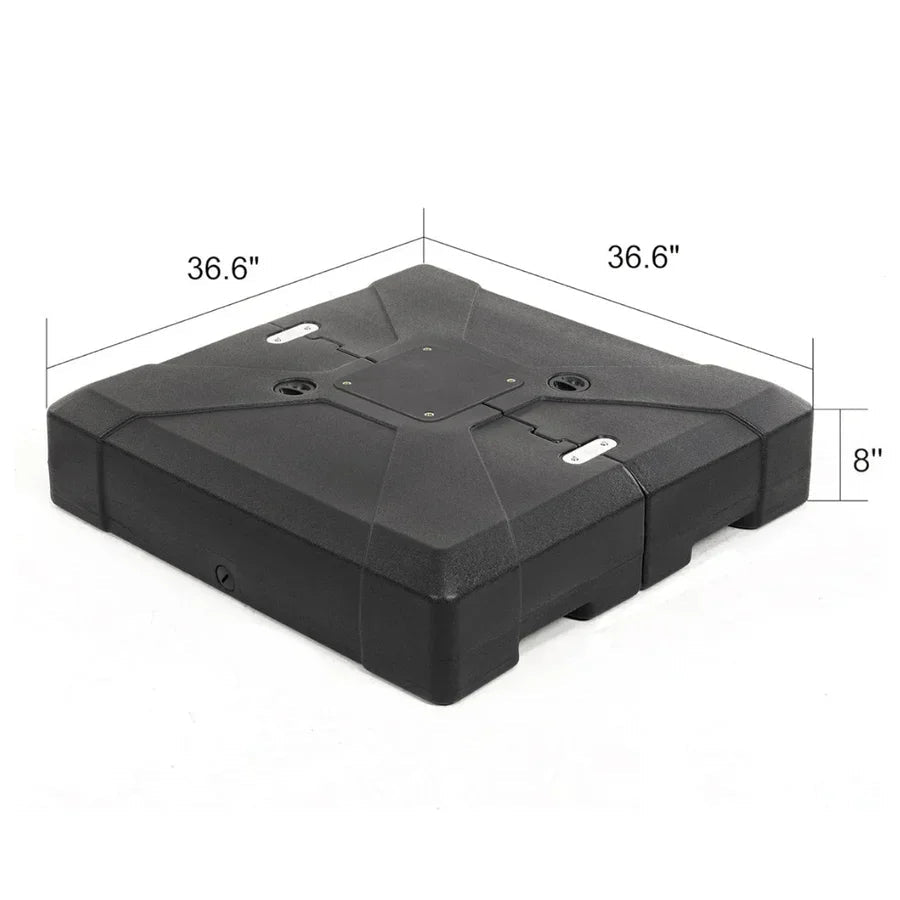 Square Cantilever Umbrella with Base, Outdoor Umbrellas with Lights