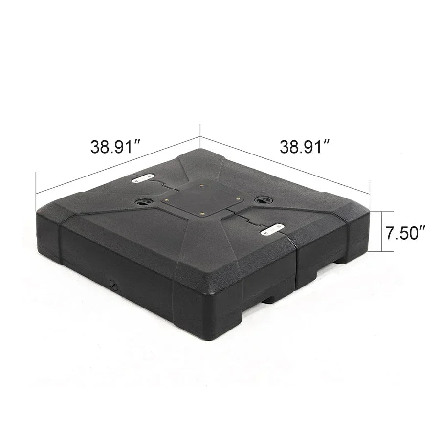 Square Cantilever Umbrella with Base, Outdoor Umbrellas with Lights