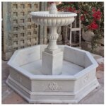 Popular NEW Design White Marble Fountain Outdoor Carved for Sale