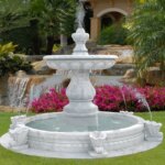 Popular NEW Design White Marble Fountain Outdoor Carved for Sale